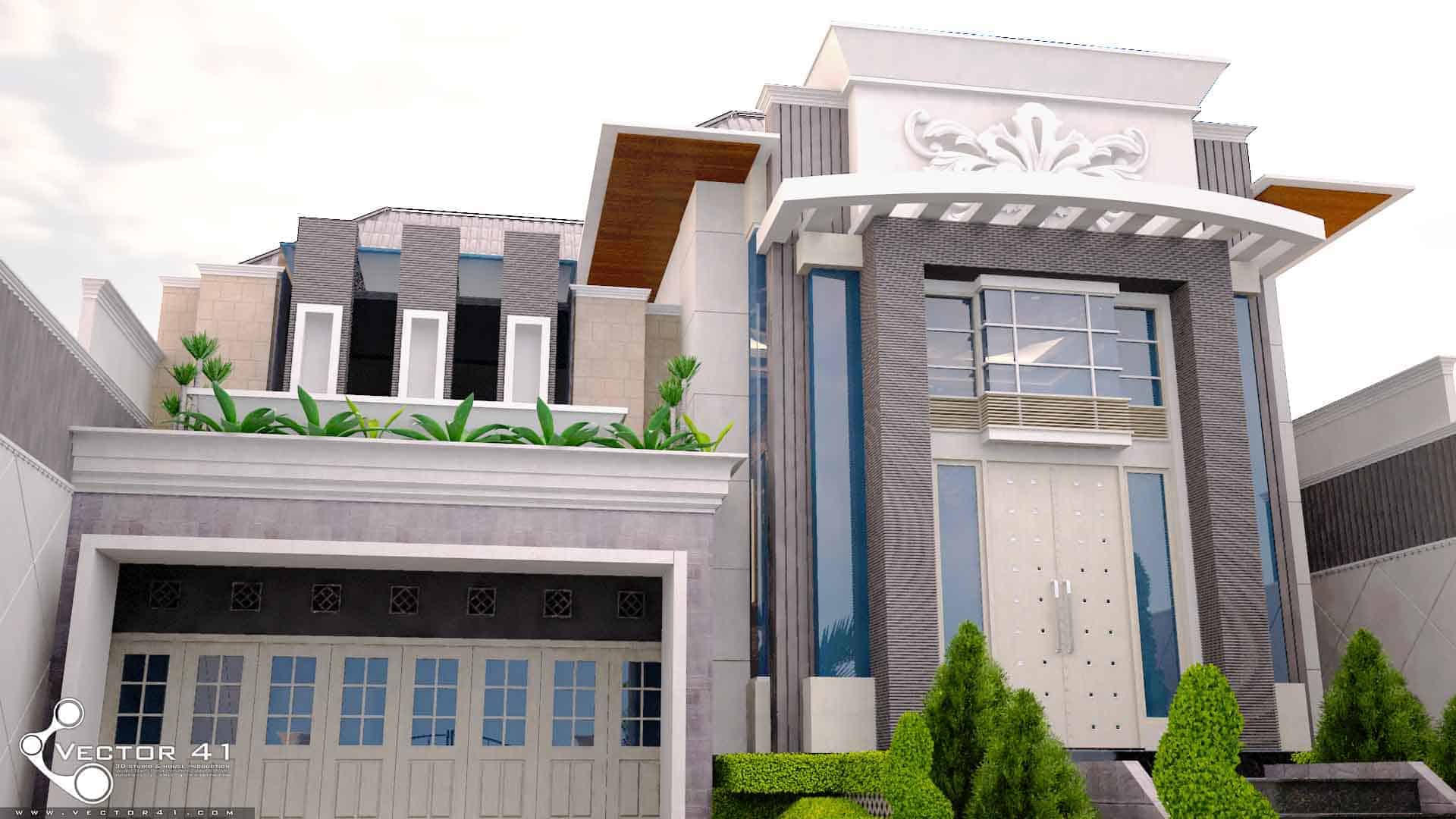 Desain Rumah Klasik Tropis ARSITEK MEDAN V41