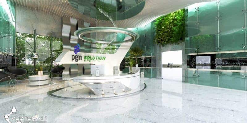 desain kantor PGN medan - Vector 41 arsitek interior