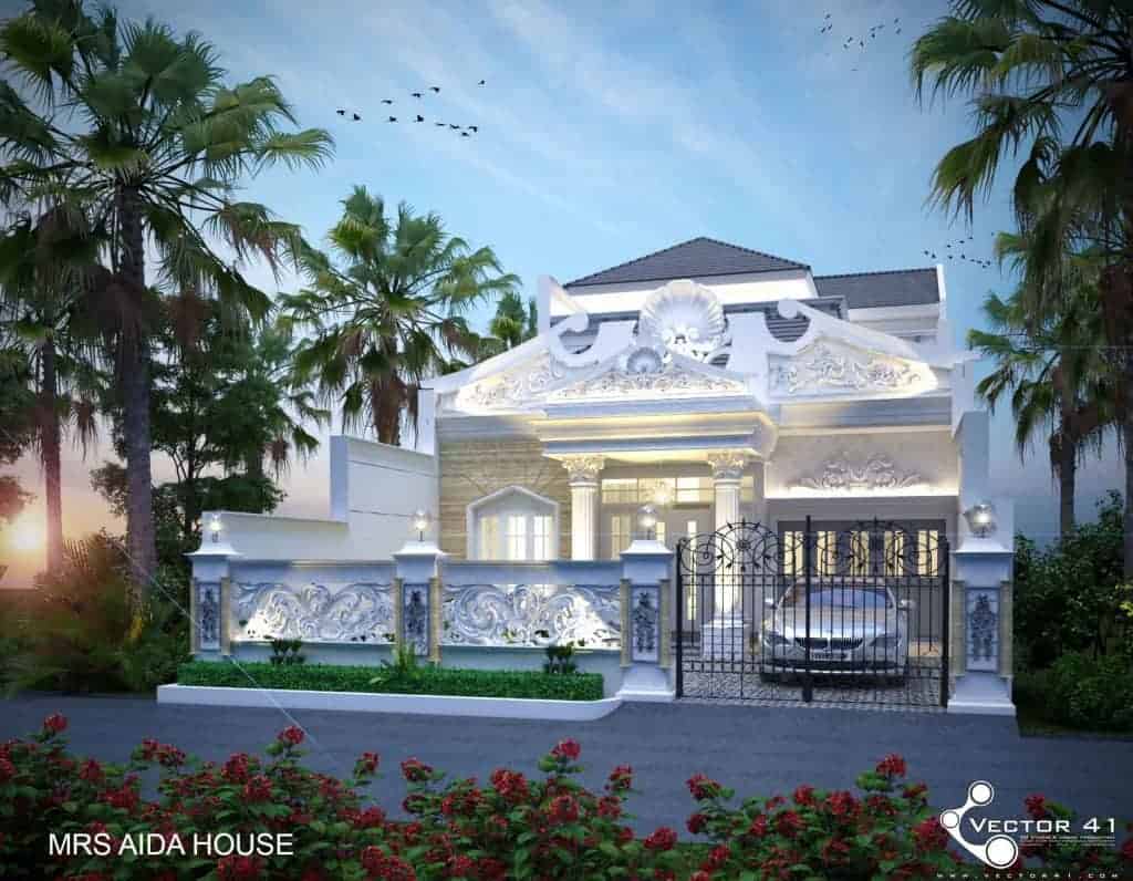 Desain Rumah Klasik Mrs.Aida - Aceh