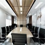 Desain interior ruang rapat kantor PT pertamina Medan