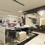 Desain interior ruang kerja PT Pertamina MOR 1 Medan