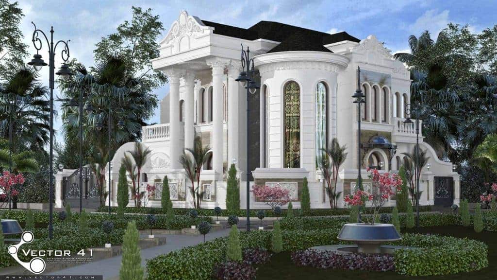 Desain Rumah Klasik Mr. Arie - Medan