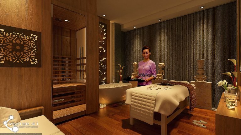 desain interior aura spa medan