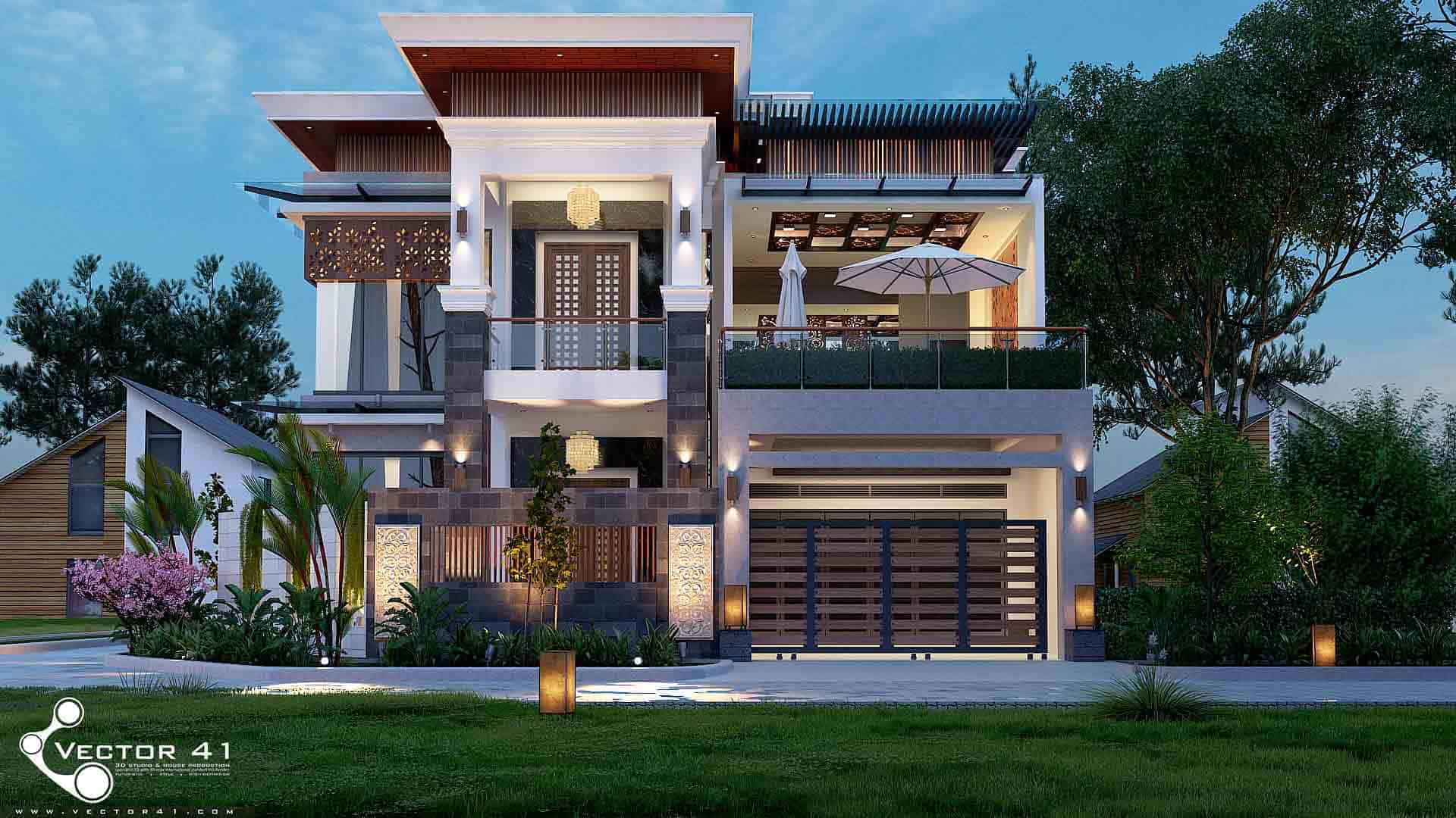Desain Villa Model Villa Terbaru VECTOR 41 Arsitek