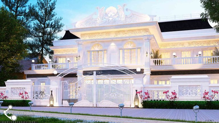 Desain rumah klasik mr. dicky - Medan