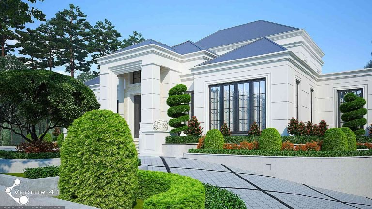 Desain rumah klasik modern basement medan arsitek medan vector 41