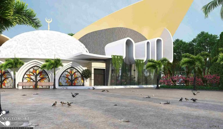 Desain masjid modern terbaru medan