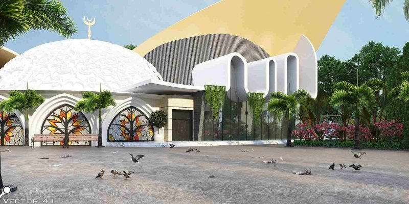 Desain masjid modern terbaru medan