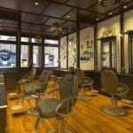 desain interior barbershop bapak hendy medan