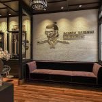 desain interior sofa barbershop bapak hendy medan