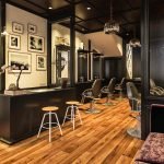 desain interior barbershop bapak hendy medan
