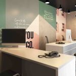 Desain meja kantor open space cafe spy co