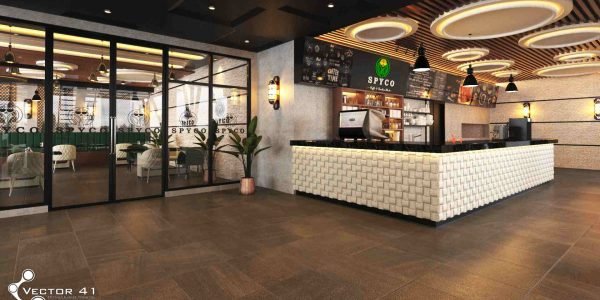 Desain meja bar cafe spyco medan