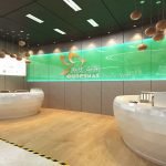 Desain interior loby kantor original nest medan