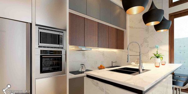 Desain kitchenset minimalis bapak mahfud aceh