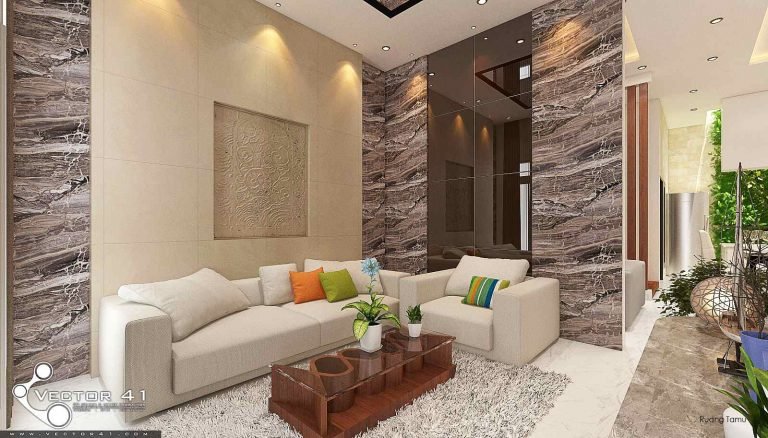 desain interior ruang tamu bapak budi medan