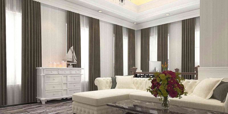 desain interior ruang kerja bapak dicky medan