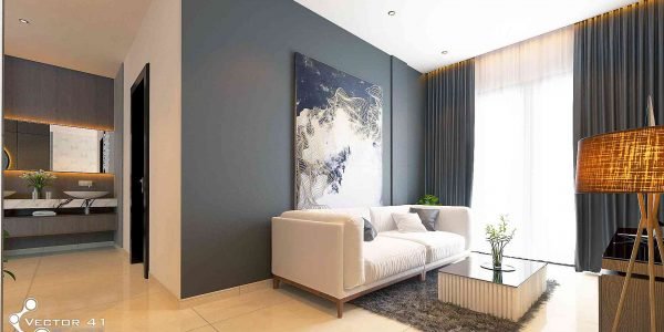 desain interior ruang santai bapak eka medan