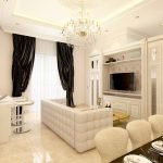 interior ruang keluarga klasik bapak hendra medan