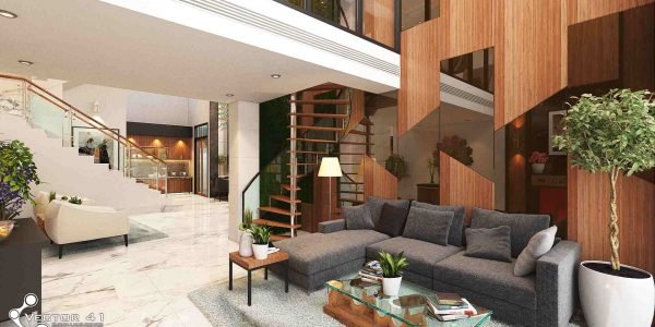 Desain interior sofa minimalis bapak johan medan