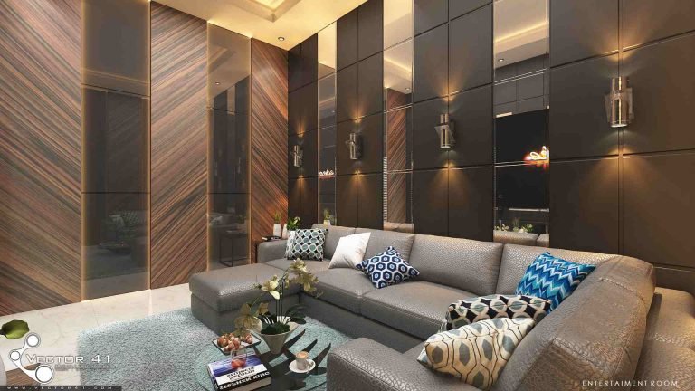 Desain interior ruang karaoke entertain bapak johan medan