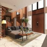 Desain ruang tamu rumah minimalis tropis bapak johan medan