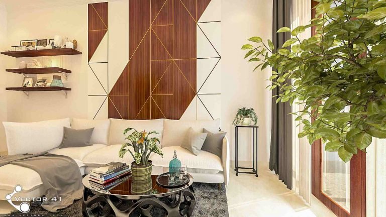 Desain ruang tamu rumah tropis bapak kaban medan