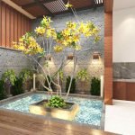 Desain taman belakang rumah minimalis bapak leo medan