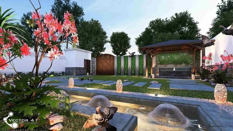 desain outdoor bapak robert