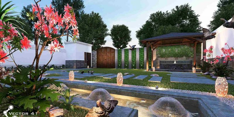 desain outdoor bapak robert