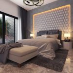 Desain interior kamar utama model minimalis bpk yuda medan