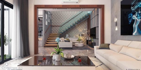 Desain interior ruang kaluarga bpk yuda di medan