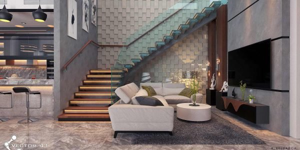 Desain ruang keluarga minimalis bapak yuda medan