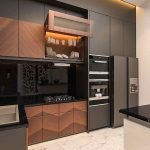 Desain interior dapur kitchenset minimalis medan
