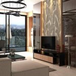Desain interior ruang keluarga lantai 2 ibu nurul tasbih medan