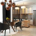Interior meja makan rumah ibu nurul medan