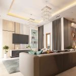 desain interior ruang tamu ibu rica