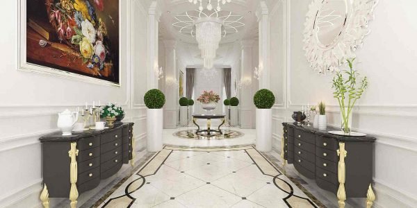 Desain interior koridor rumah kalsik bapak imam kisaran