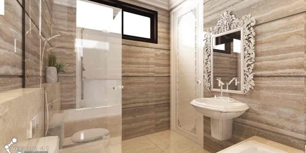 Desain kamar mandi rumah kalsik bapak imam kisaran