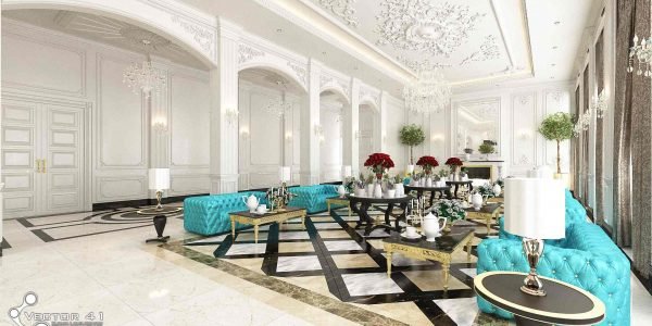 Desain interior ruang tamu rumah klasik mewah bapak imam kisaran