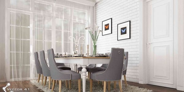 Desain meja makan american classic ibu lila medan