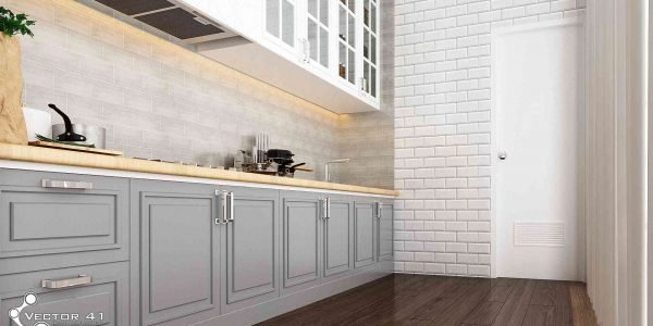 Desain dapur american classic ibu lila medan