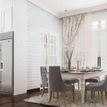 Desain meja makan rumah american classic ibu lila medan