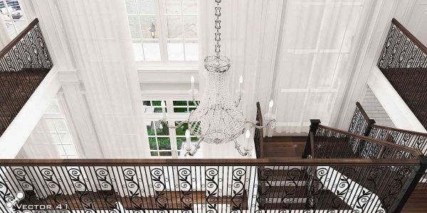 Desain Interior balkon american classic ibu lila medan