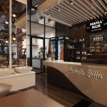 Desain interior cafe meja bar bapak ismail medan