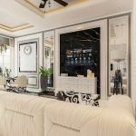 desain interior ruang keluarga ibu ayu medan