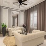 desain interior sofa ruang tamu ibu ayu medan