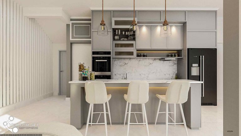 desain interior kitchen set ibu ayu medan