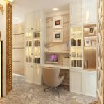 desain interior ruang kerja ibu atika medan