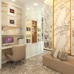desain interior ruang kerja ibu atika medan